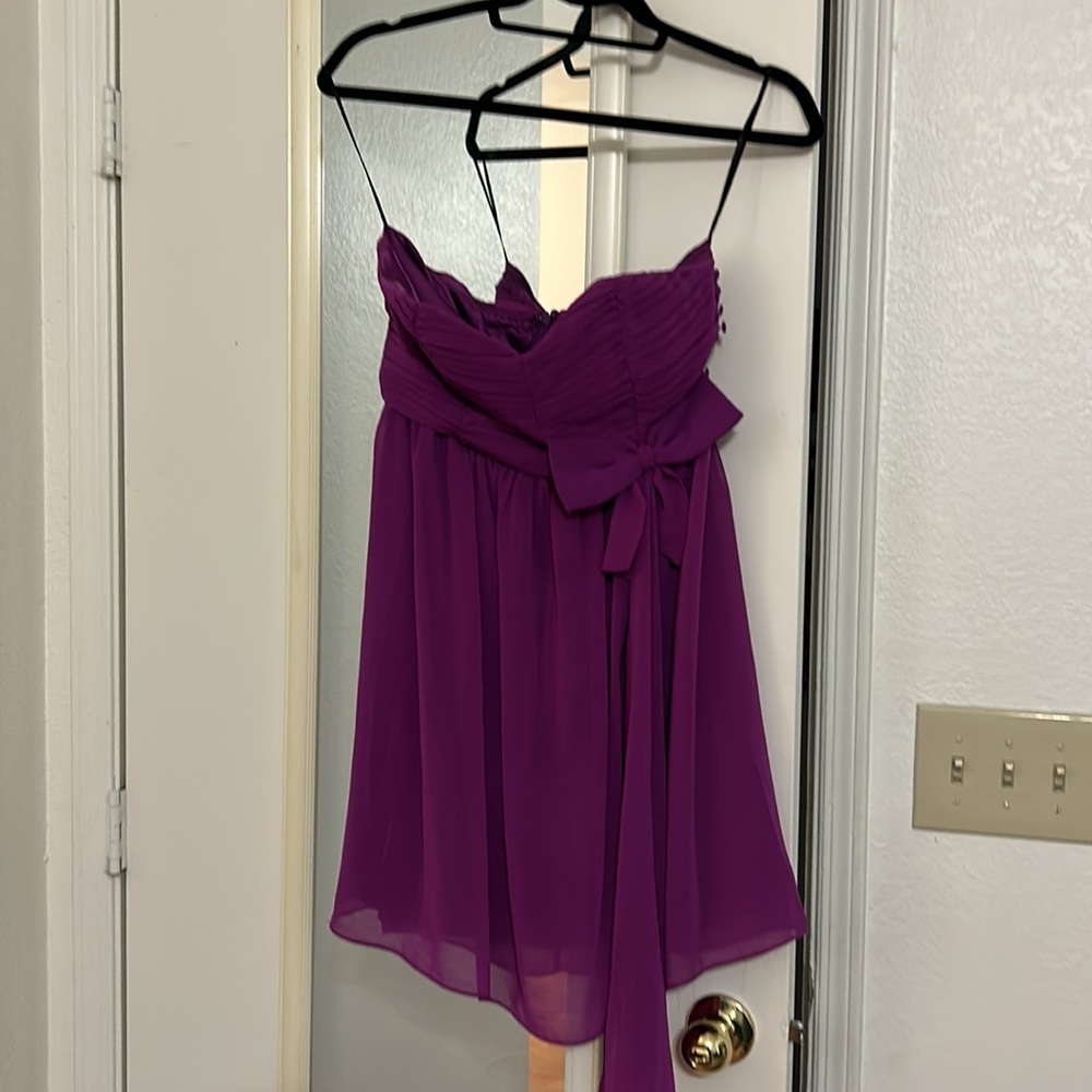 Strapless Miss Minuet Purple Dress